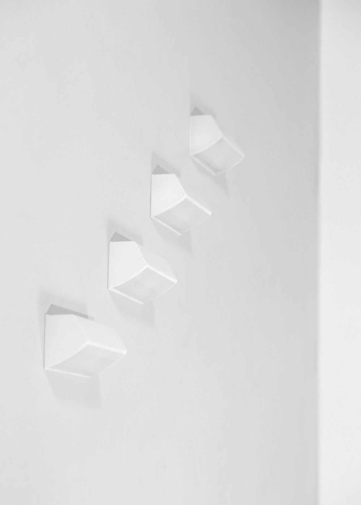Set of Four Vintage Sconces by Holophane, France, 1960s