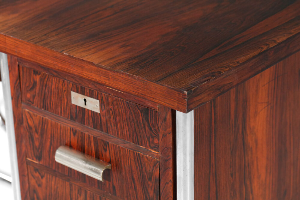 bureau moderniste en palissandre années 40 / 50 Bauhaus