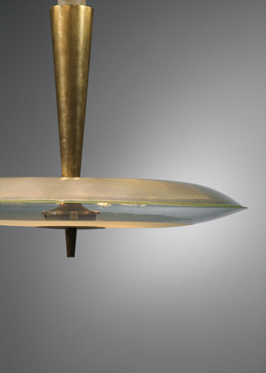 grand lustre suspension max ingrand pour fontana arte années 60 H362