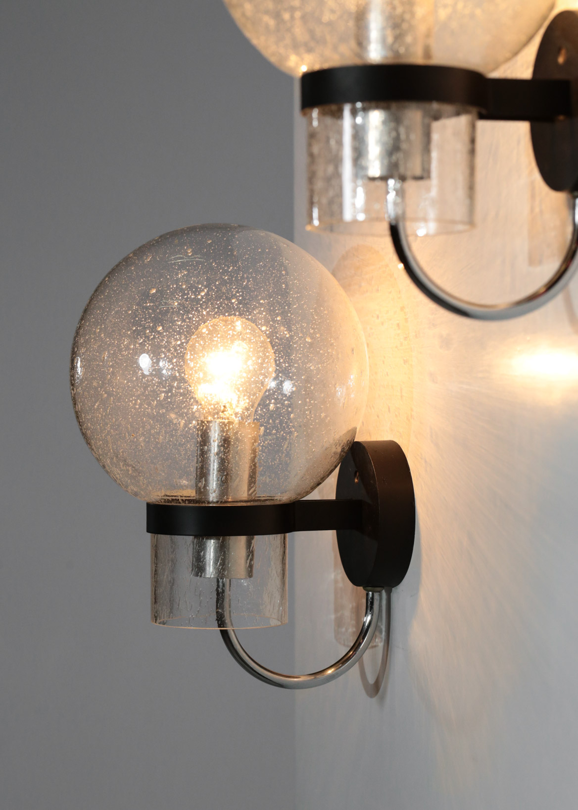 Large wall light in glass Gino Sarfatti Style - Image 2