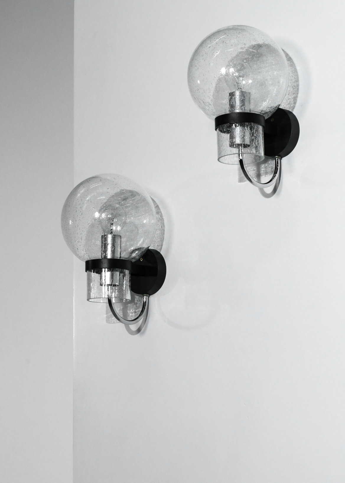Large wall light in glass Gino Sarfatti Style - Image 7