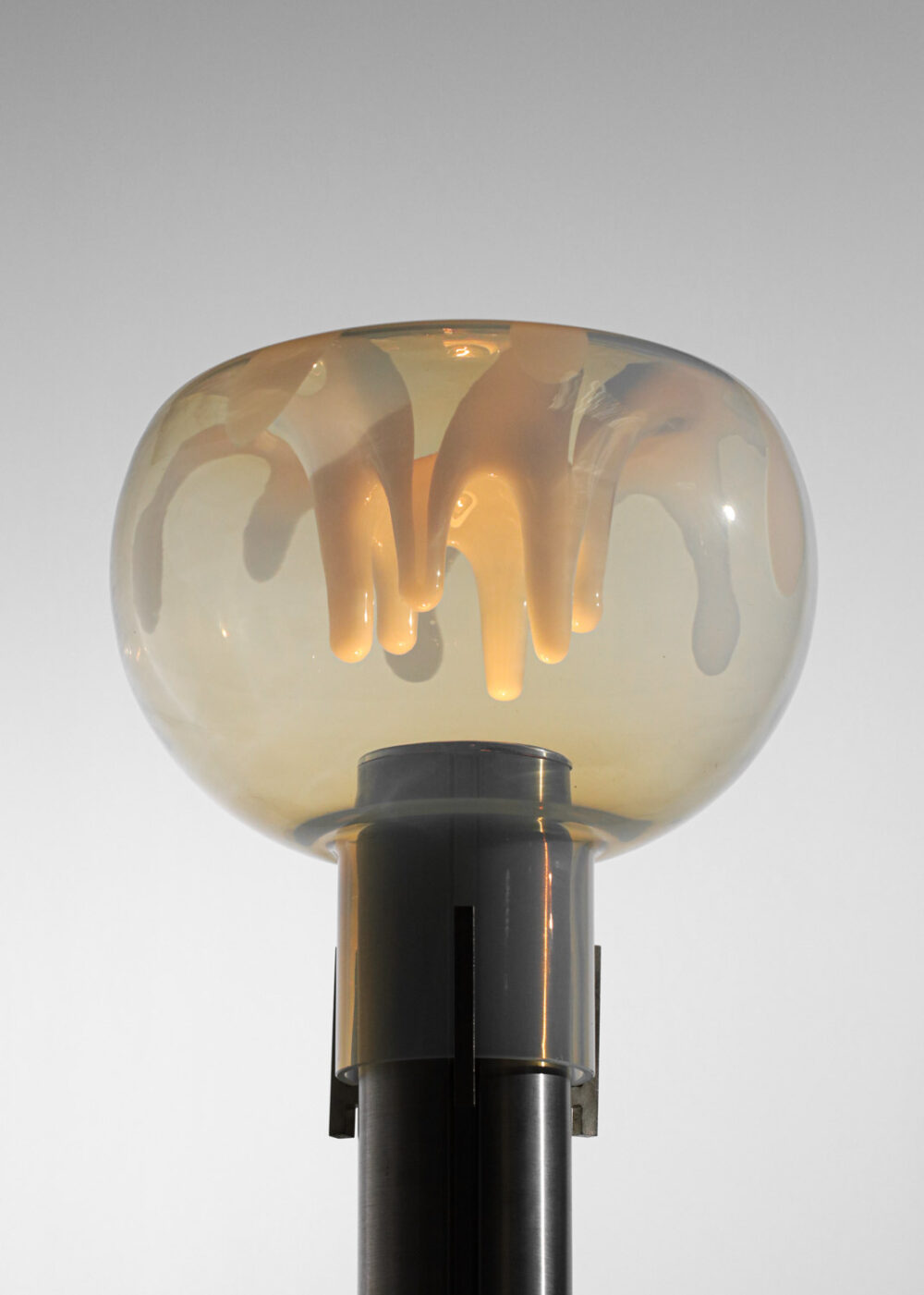 lampadaire chrome et verre de murano par Carlo Nason pour Mazzega iatlie années 60 - G727
