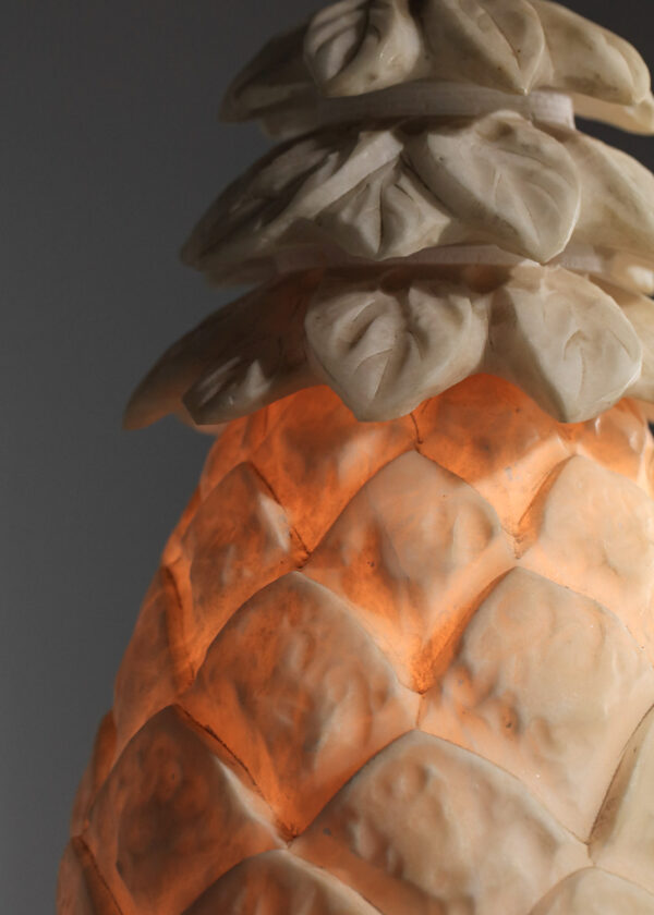 lampe ananas en albâtre années 30 art déco - I518
