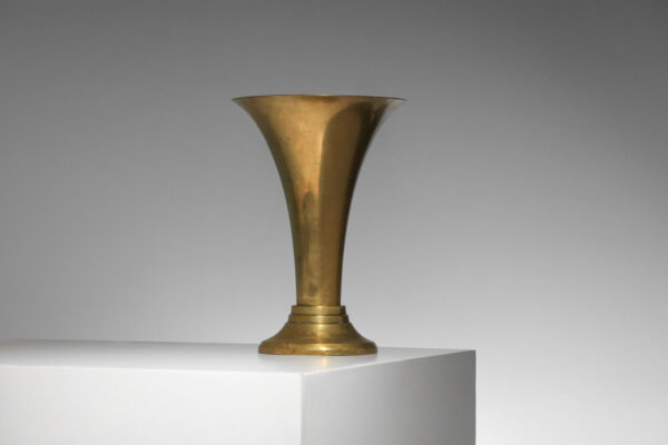 lampe moderniste française en laiton années 40 art déco H721