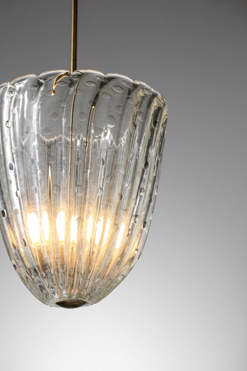 lustre italien en verre de Murano années 50 - H413