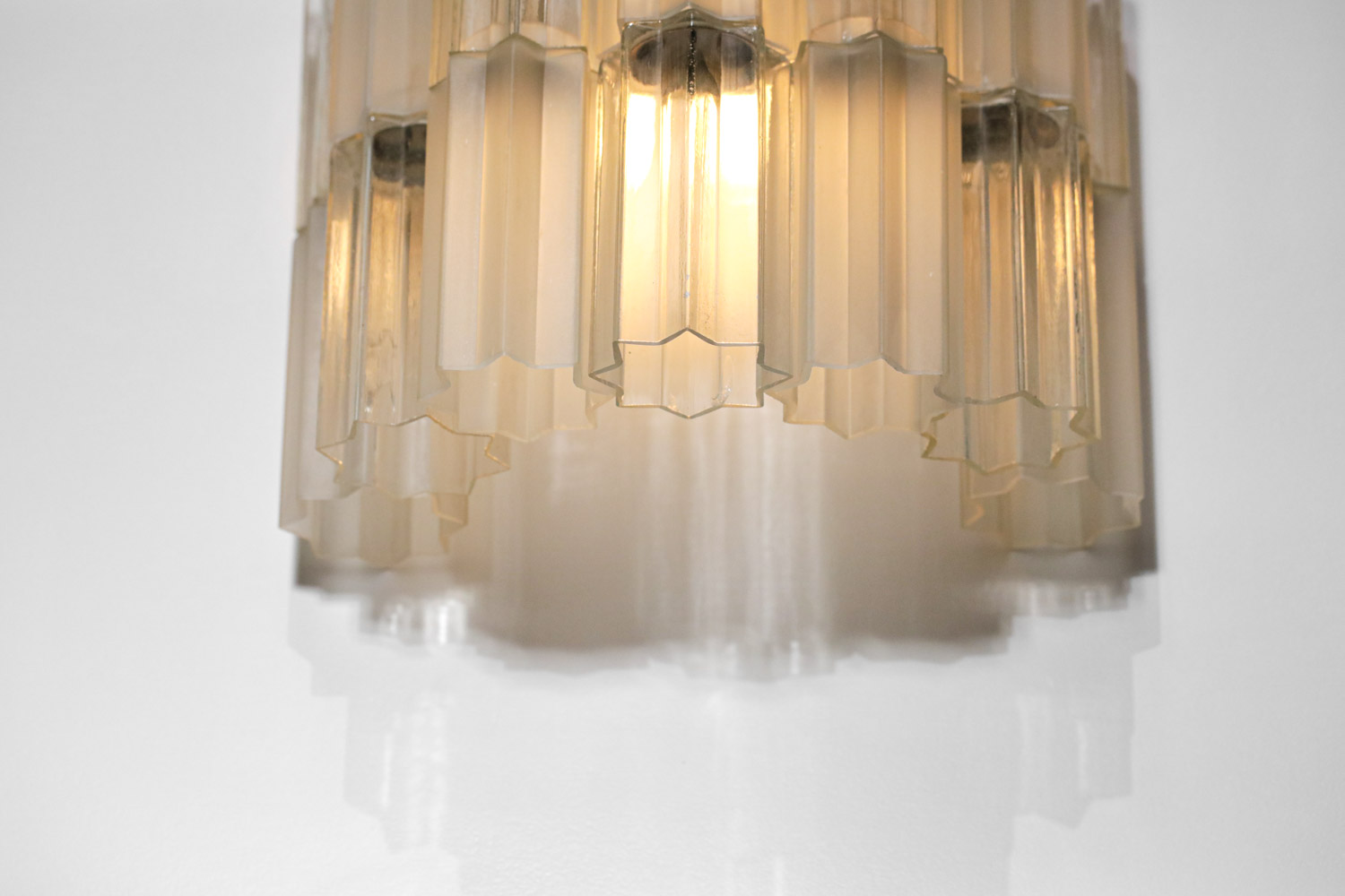 paire d'appliques italiennes verre Murano années 60 - F482