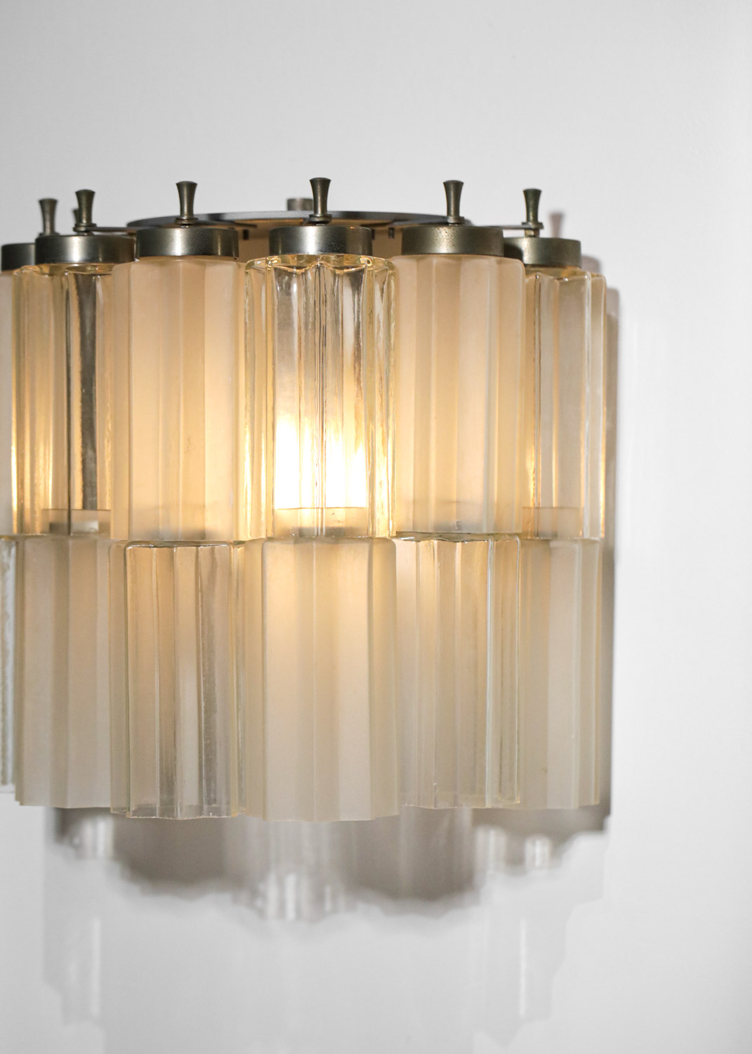 paire d'appliques italiennes verre Murano années 60 - F482