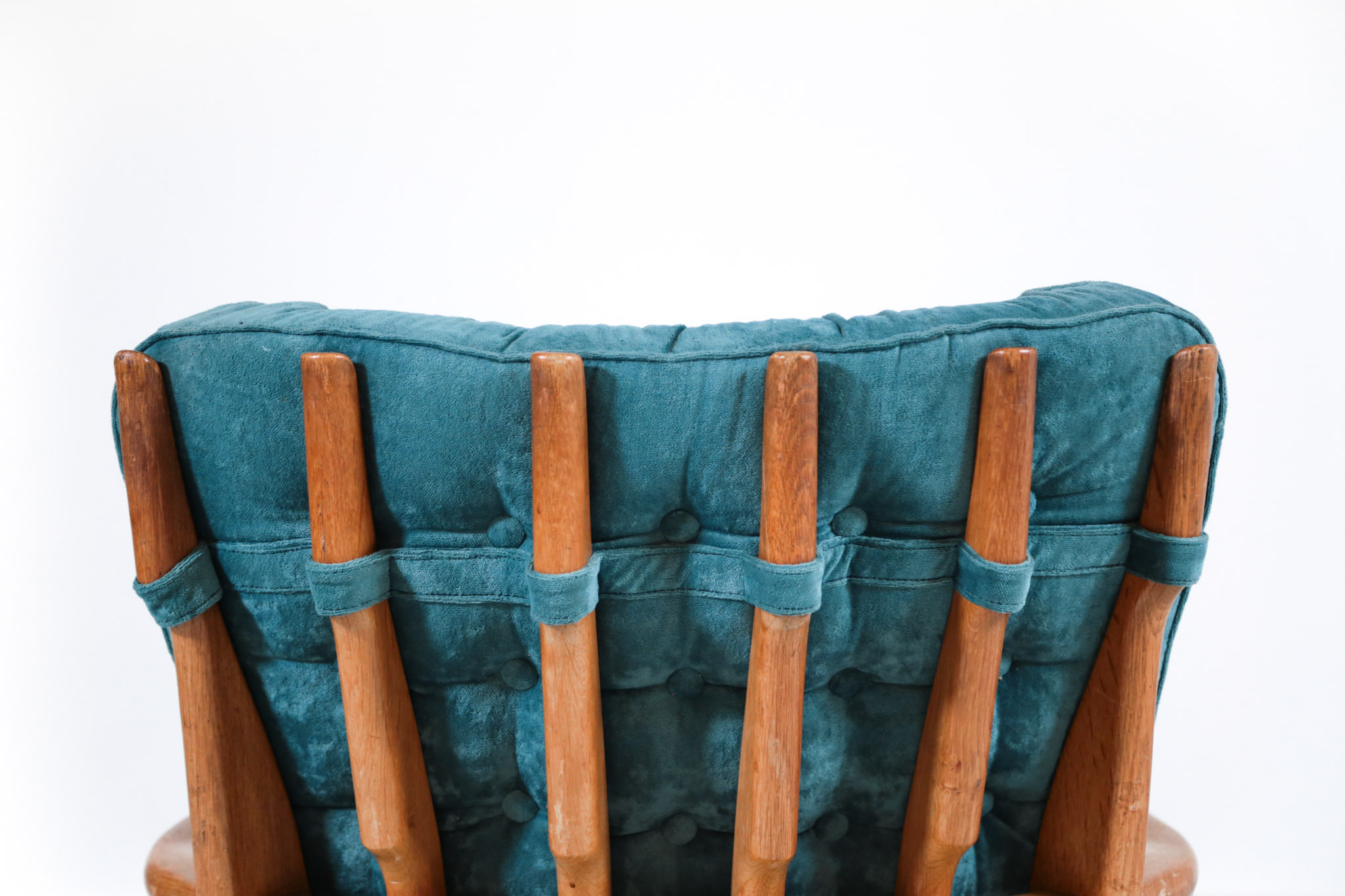 Pair of Guillerme et Chambron Armchairs "Grand Repos", France, 1950s - Image 6