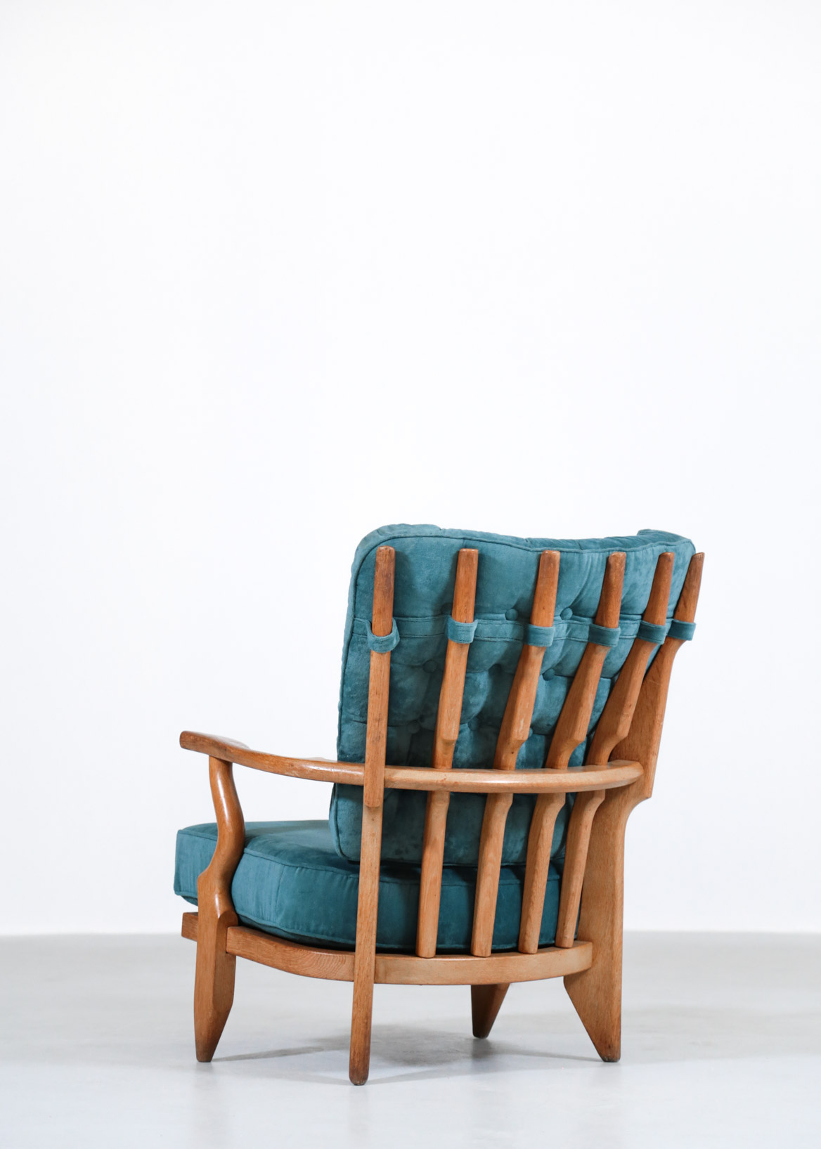 Pair of Guillerme et Chambron Armchairs "Grand Repos", France, 1950s - Image 4