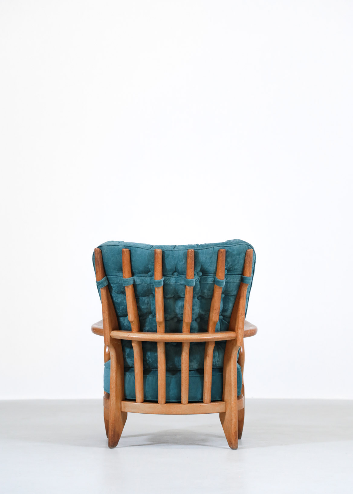 Pair of Guillerme et Chambron Armchairs "Grand Repos", France, 1950s - Image 8