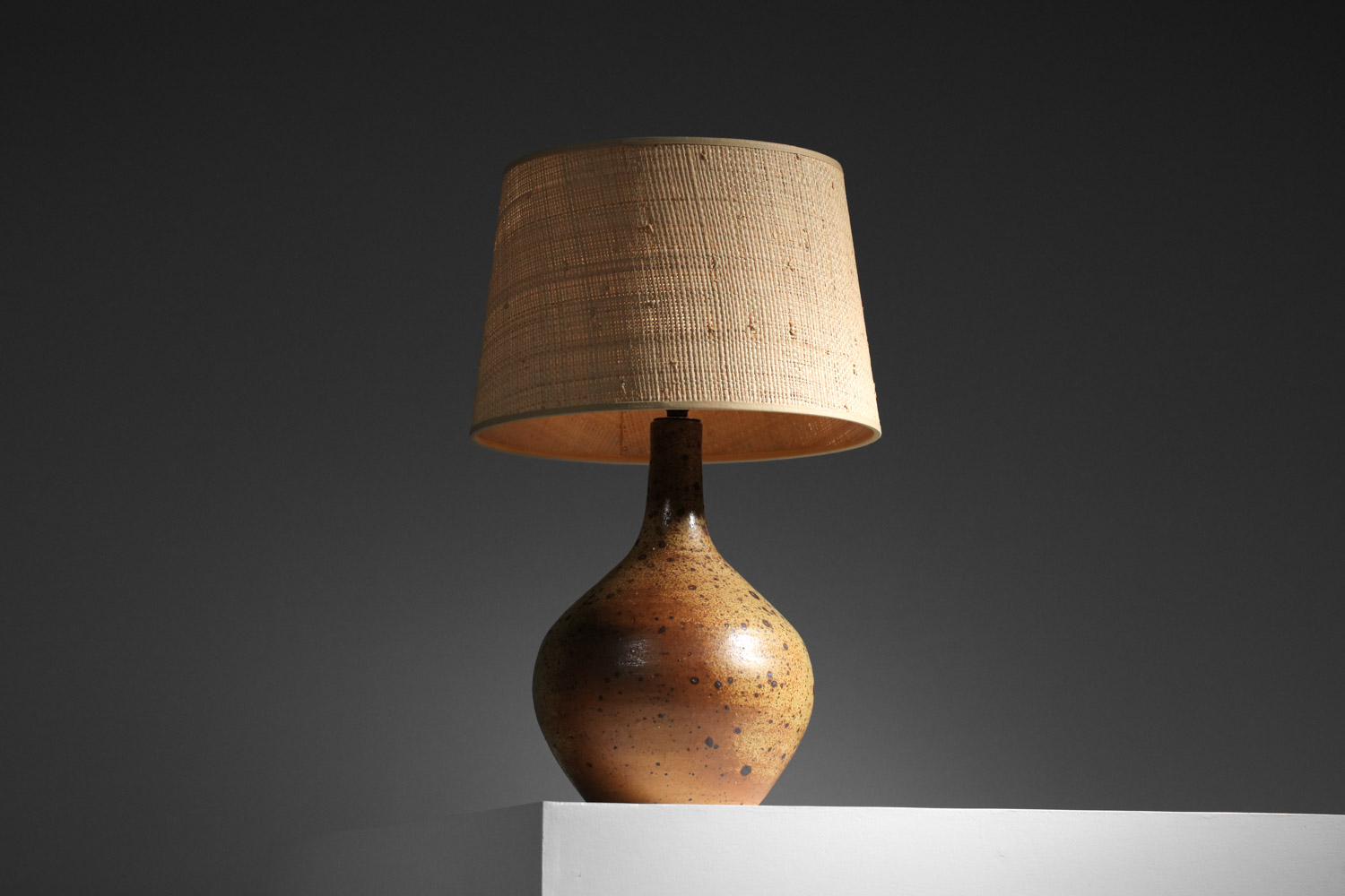 petite lampe de table en céramique style la borne non identifiée - H462