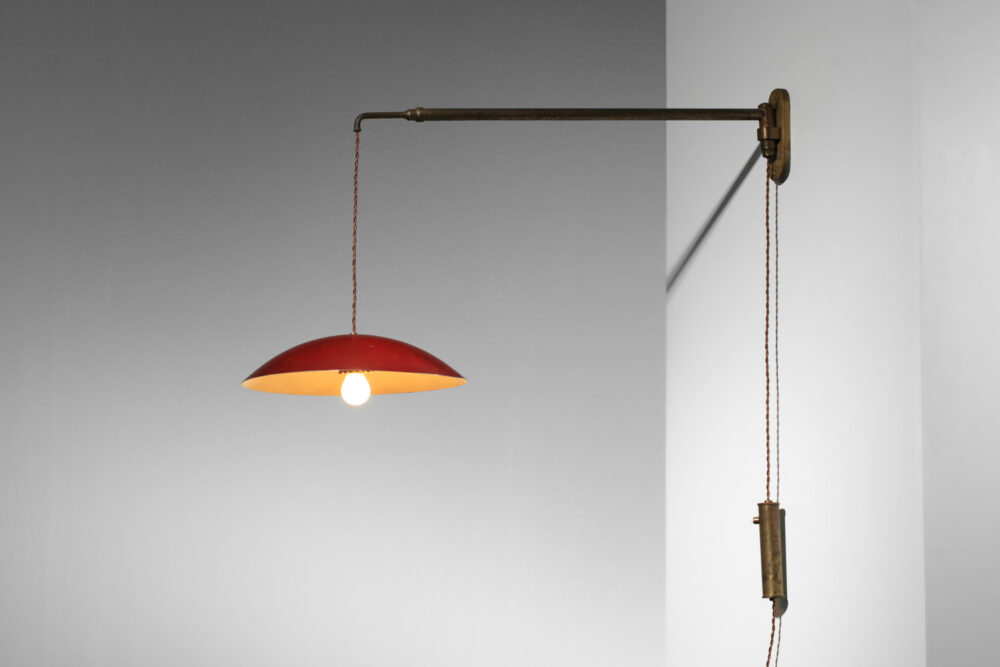 potence italienne attribuée à arredoluce en laiton - H607