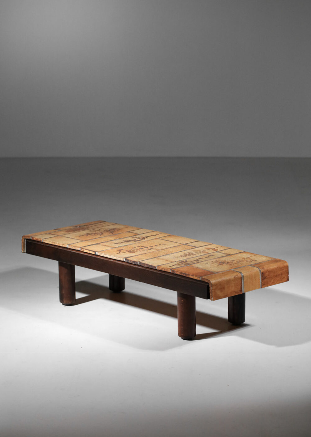 table basse en céramique Roger Capron herbier rectangulaire I212
