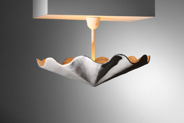 très grande suspension plafonnier en plâtre moderne dans le style de giacometti MM009