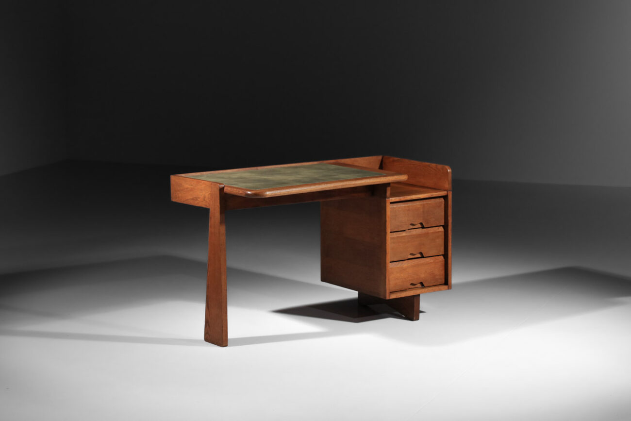 bureau guillerme et chambron des années 60 en chêne asymetrique - I308