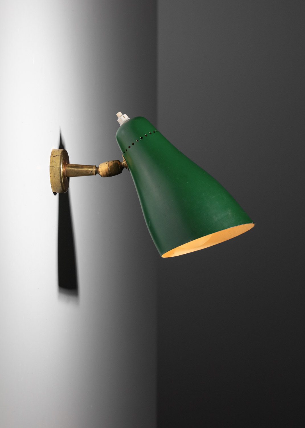 applique spot italienne verte années 60 arredoluce J408