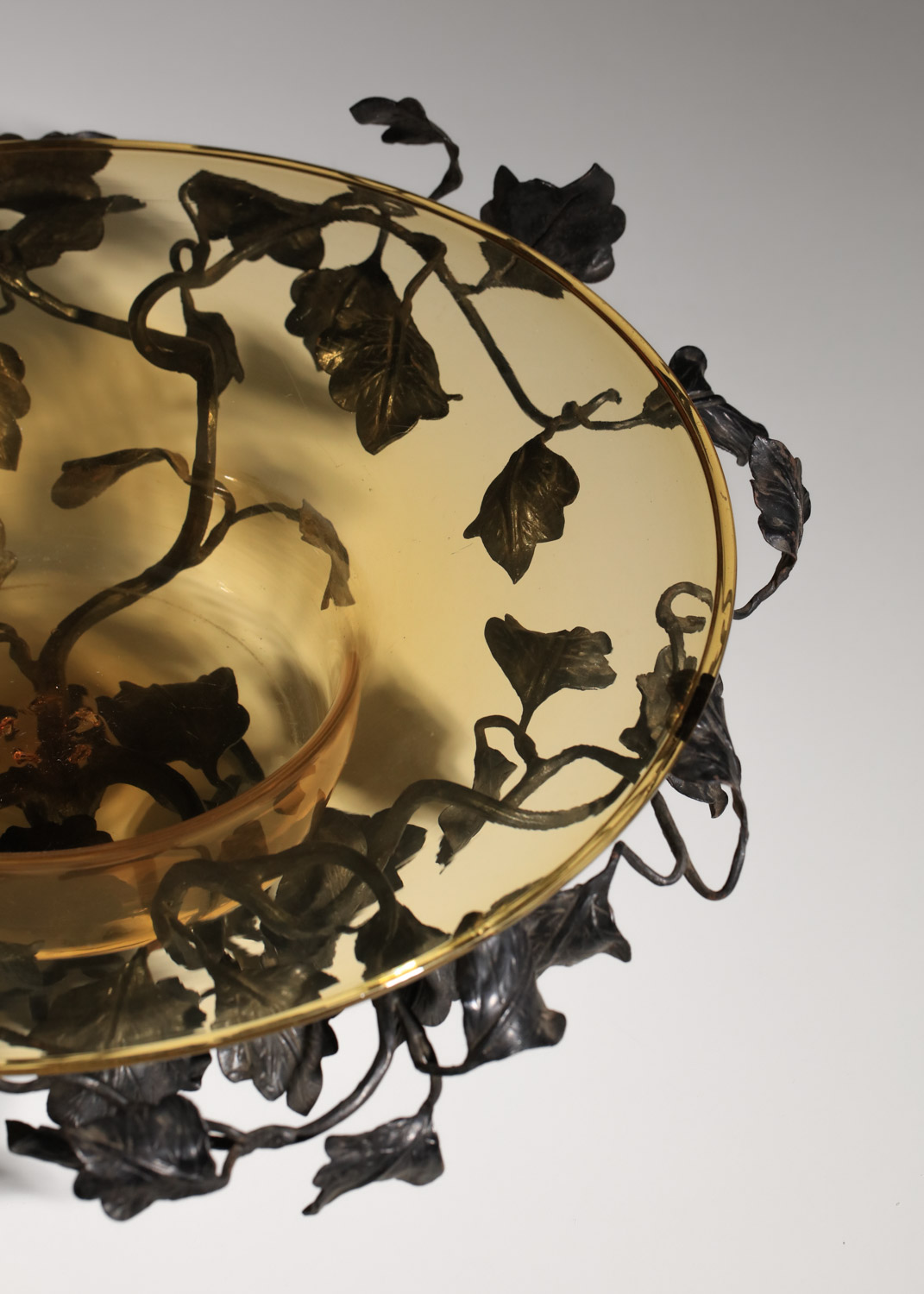 grande coupe de fruit italienne murano liberty attr umberto bellotto - K111