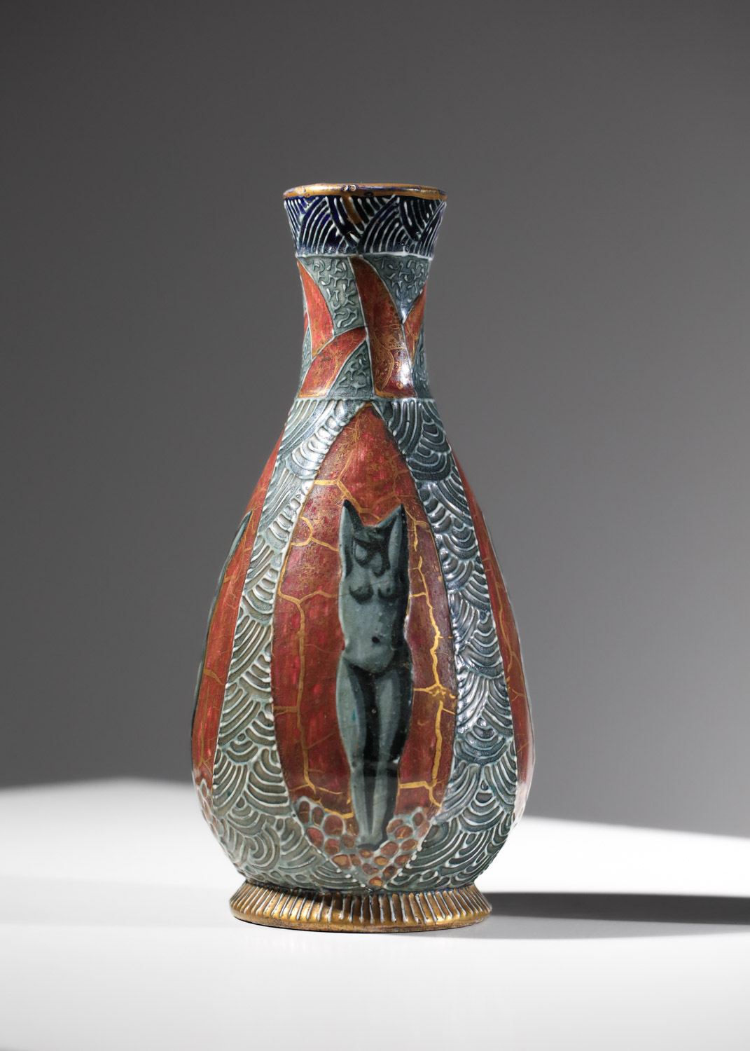 Vase en céramique de Jean Mayodon, années 1920 - J702
