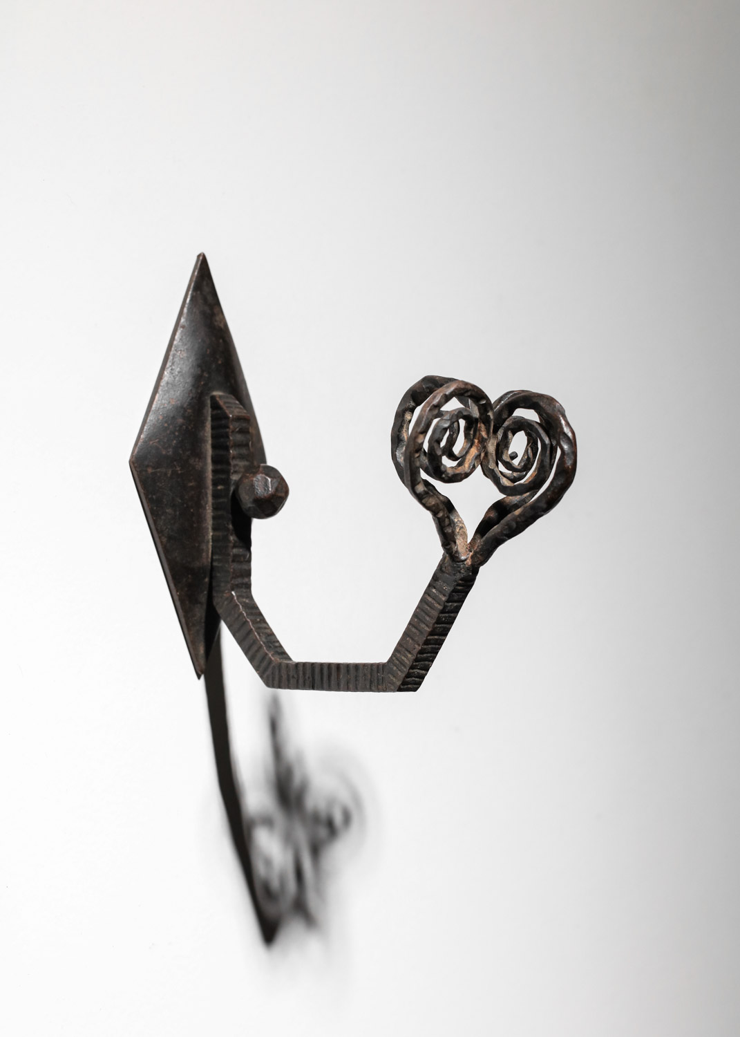patère en fer forgé art déco - J725
