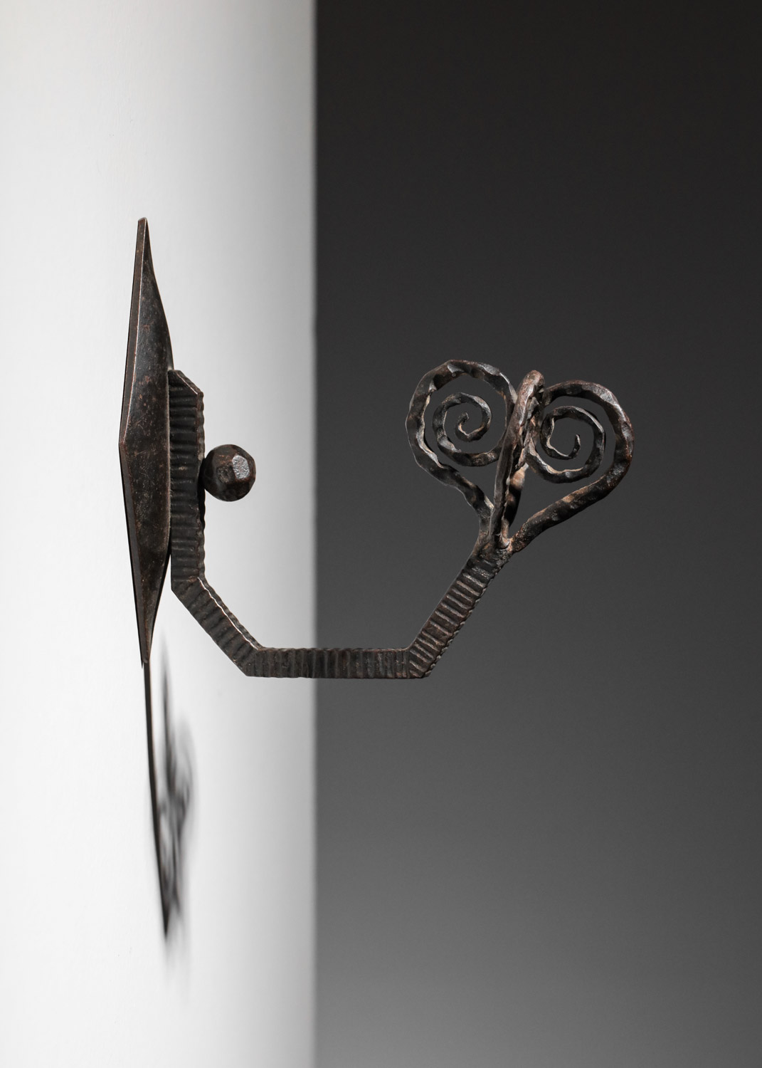 patère en fer forgé art déco - J725