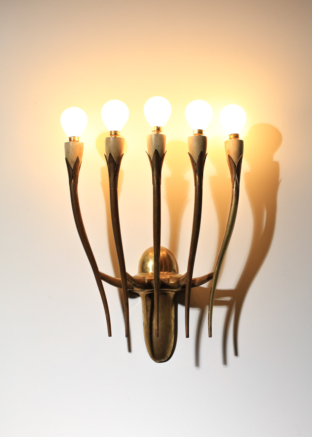 grande applique italienne oscar torlasco pour lumi années 60 - K258