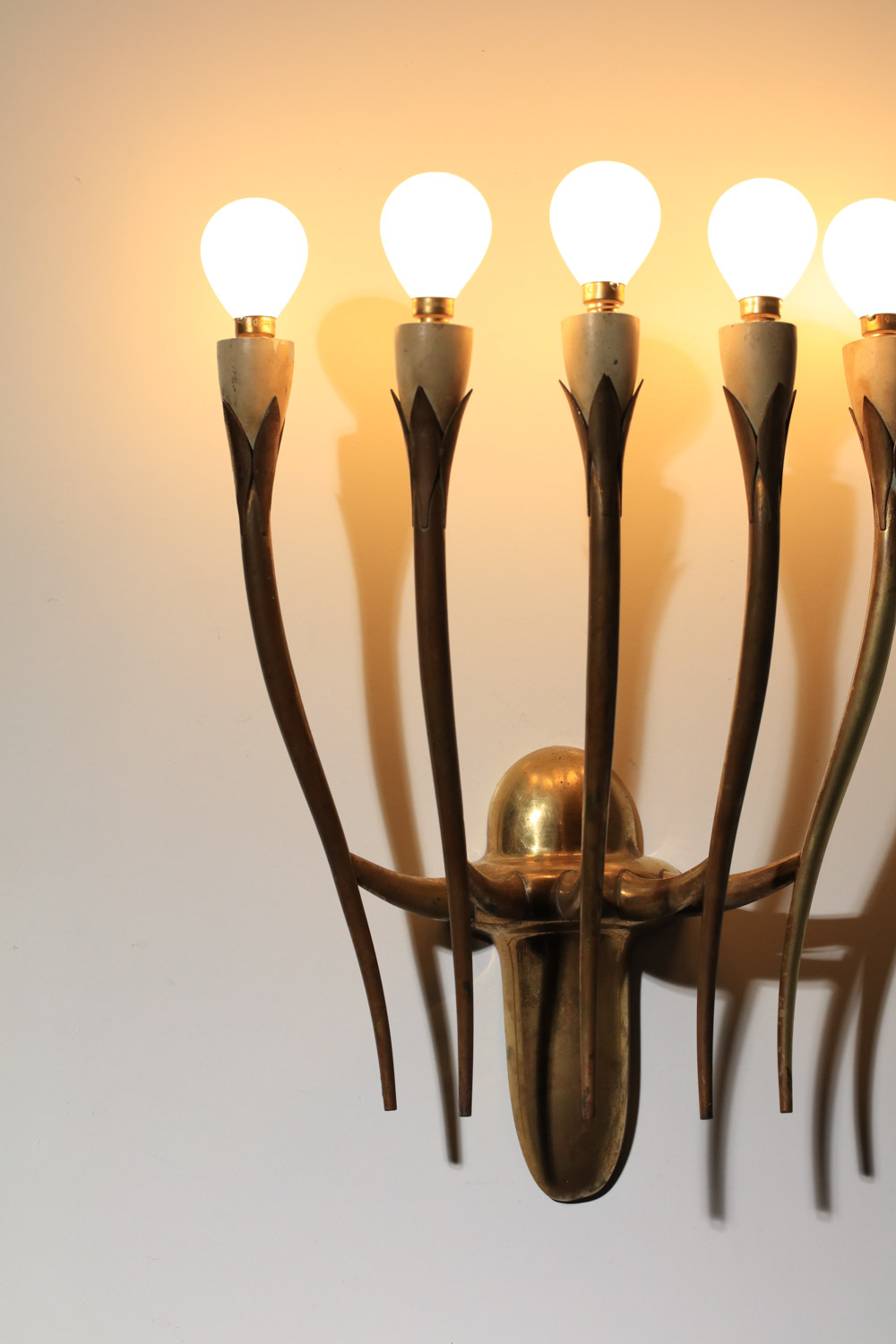 grande applique italienne oscar torlasco pour lumi années 60 - K258