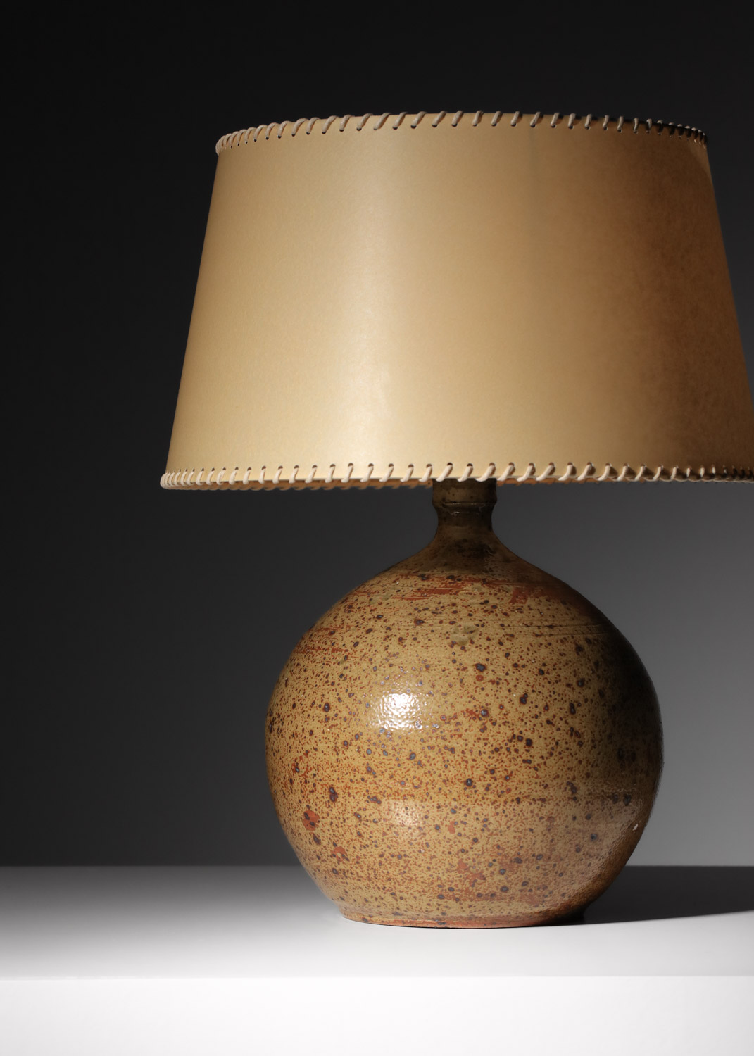 lampe boule en grès pyrite de la borne - J523
